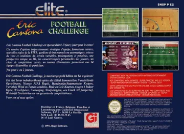 Eric Cantona Football Challenge (France) (En,Fr,De,Es,It,Nl,Sv) box cover back